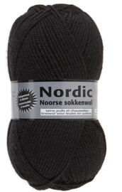 Lammy Yarns Nordic Noorse Sokkenwol Zwart 012