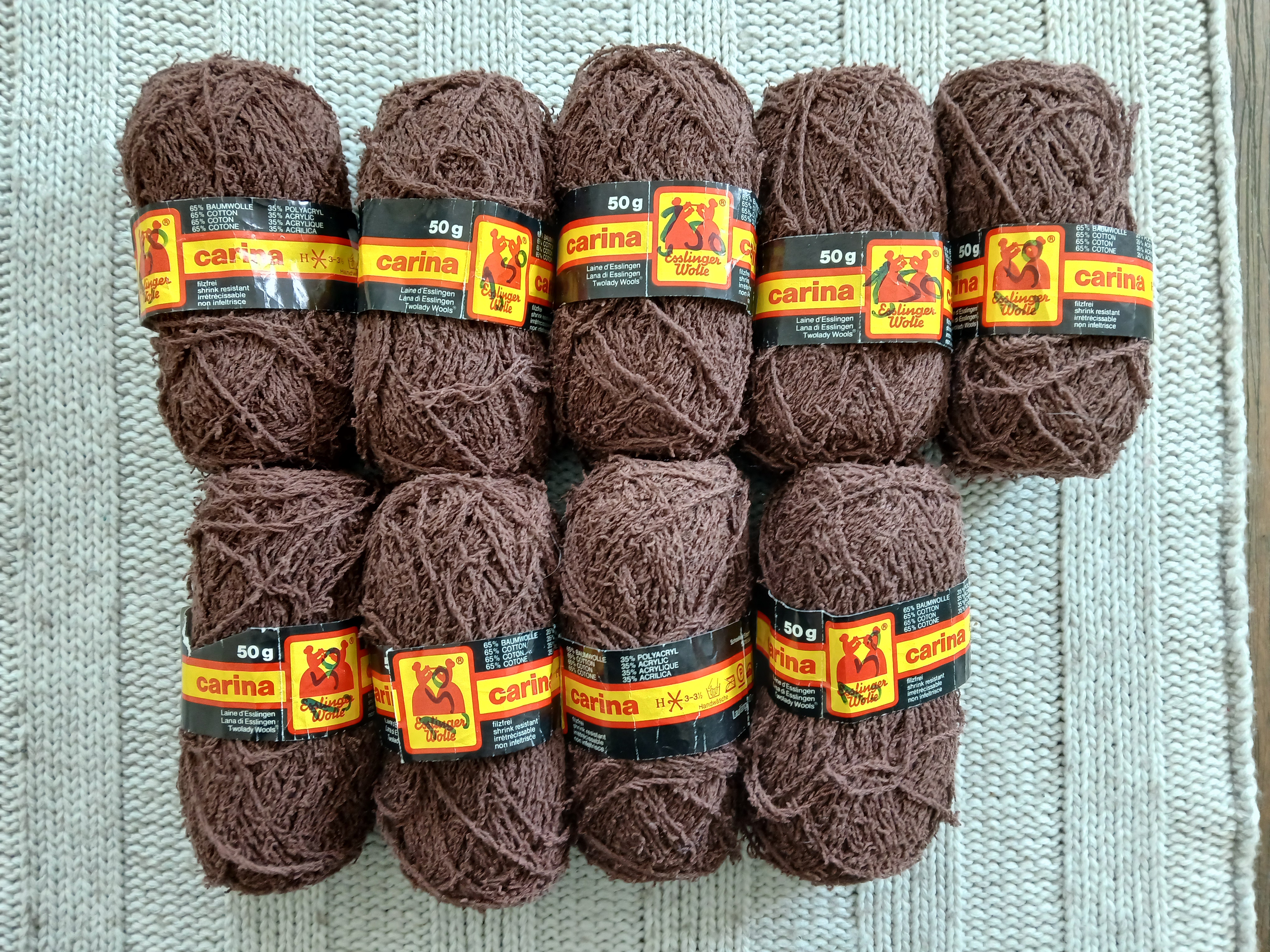 9 bollen Esslinger wolle carina bruin