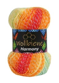 Wollbiene Harmony Groen/Oranje/Geel