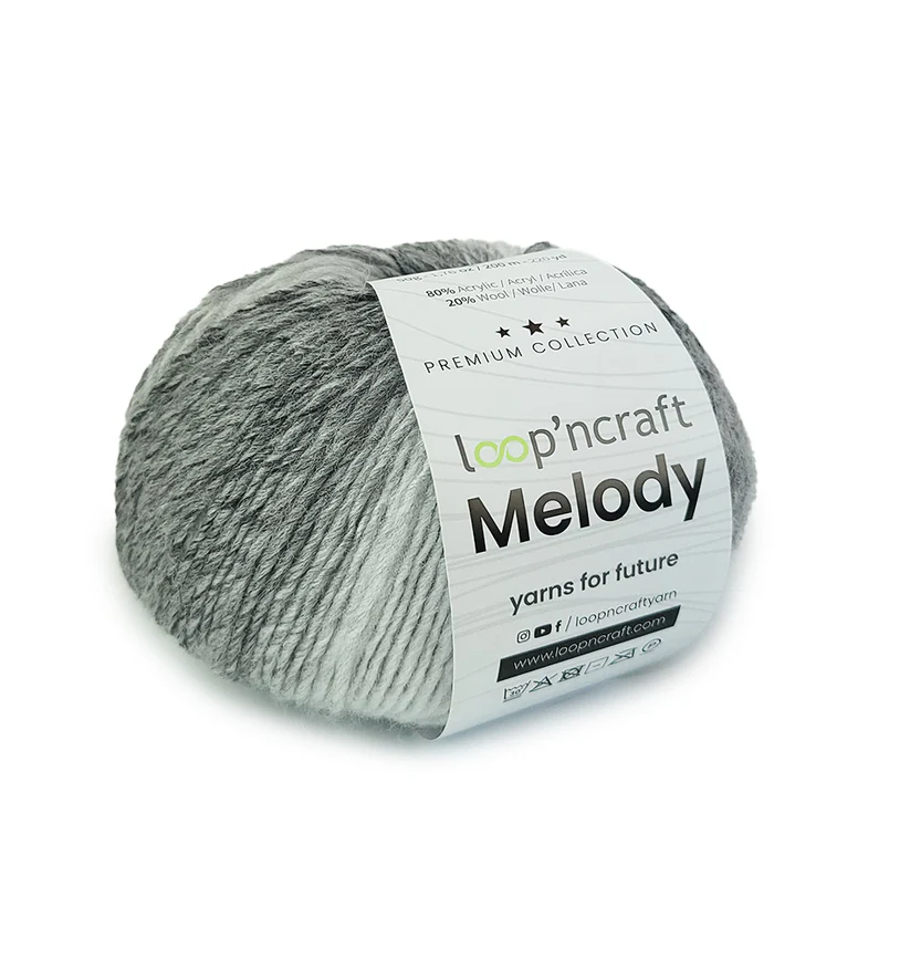 Loopncraft Melody Grijs/Wit 05