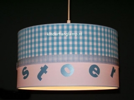 lamp babykamer stoer blauw ruitje