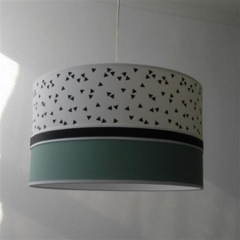 lamp babykamer triangel en oud groen