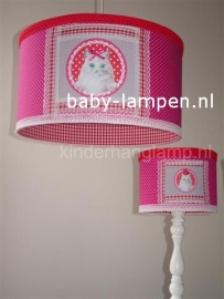 Babylamp met applicatie poesje