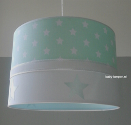 Lamp babykamer mint groen sterren