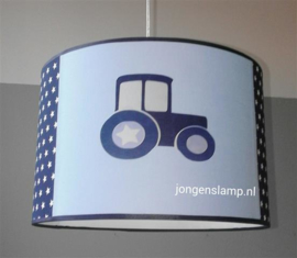 hanglamp babykamer  blauwe tractor