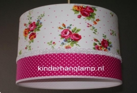 Babylamp fucsia rozen en fucsia stipje