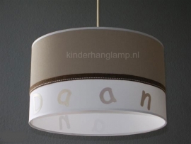 lamp babykamer effen beige en wit Daan