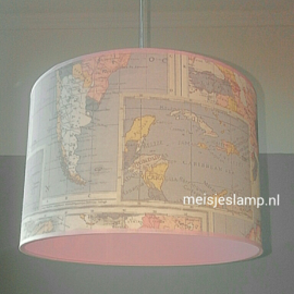lamp wereldkaart