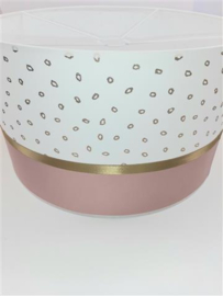 Lamp babykamer goud panter oudroze