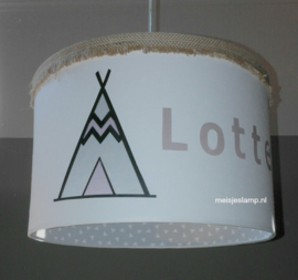 Tipi lamp 3x  roze Fenna