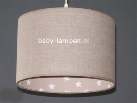 Babylamp beige met sterren