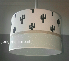Hanglamp babykamer mintgroen en cactus