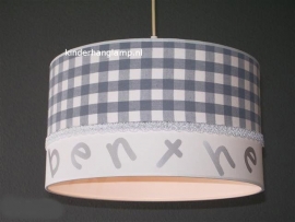 lamp babykamer Benthe grijze ruit