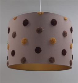 Lamp babykamer oudroze goud bolletjes