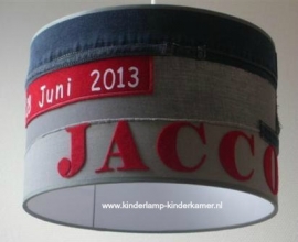 Babylamp Jacco met spijkerstoffen