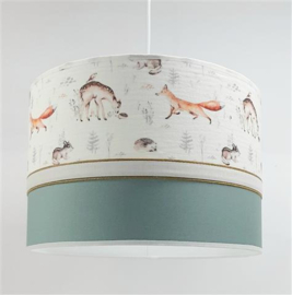 lamp babykamer bosdieren oudgroen