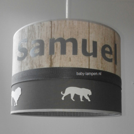 lamp met jungle dieren en naam