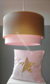 Lamp babykamer roze en goud