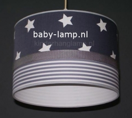 lamp babykamer grijze ster en strepen