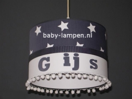 lamp babykamer Gijs met bolletjes