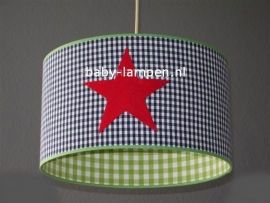 lamp babykamer met 3x  rode ster