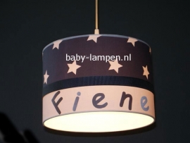 lamp babykamer Fienne antraciet sterren