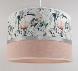 Babylamp met flamingo roze groen