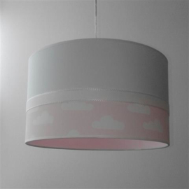 babylamp wit met roze wolkjes