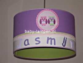 lamp babykamer Jasmijn met uiltjes