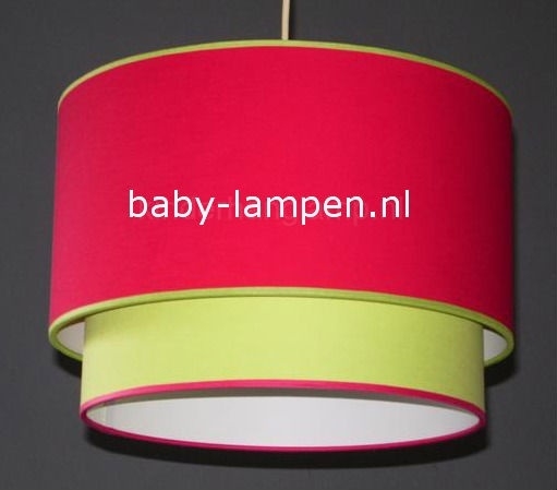 Laan Onvoorziene omstandigheden Ga lekker liggen lamp babykamer lime groen rood | Hanglamp babykamer dubbele lampenkap |  babylamp voor babykamer