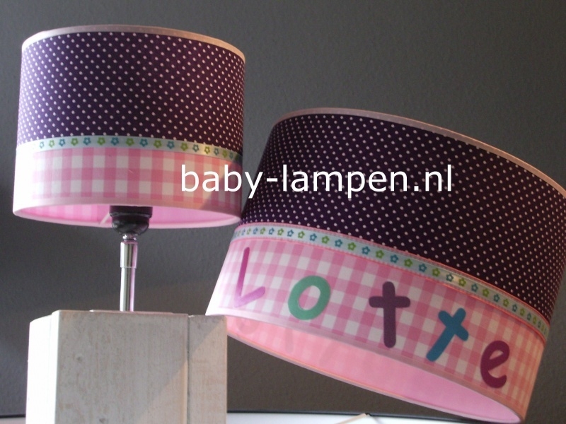 lamp babykamer paars roze