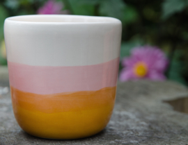 Mug summer yellow-pink