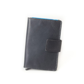 Figuretta Cardprotector Stitched Leather – Black