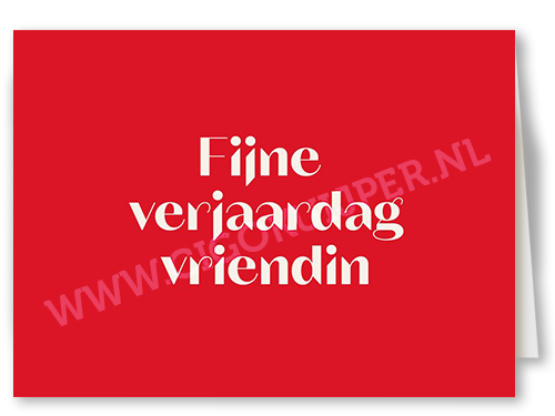 Fijne verjaardag vriendin