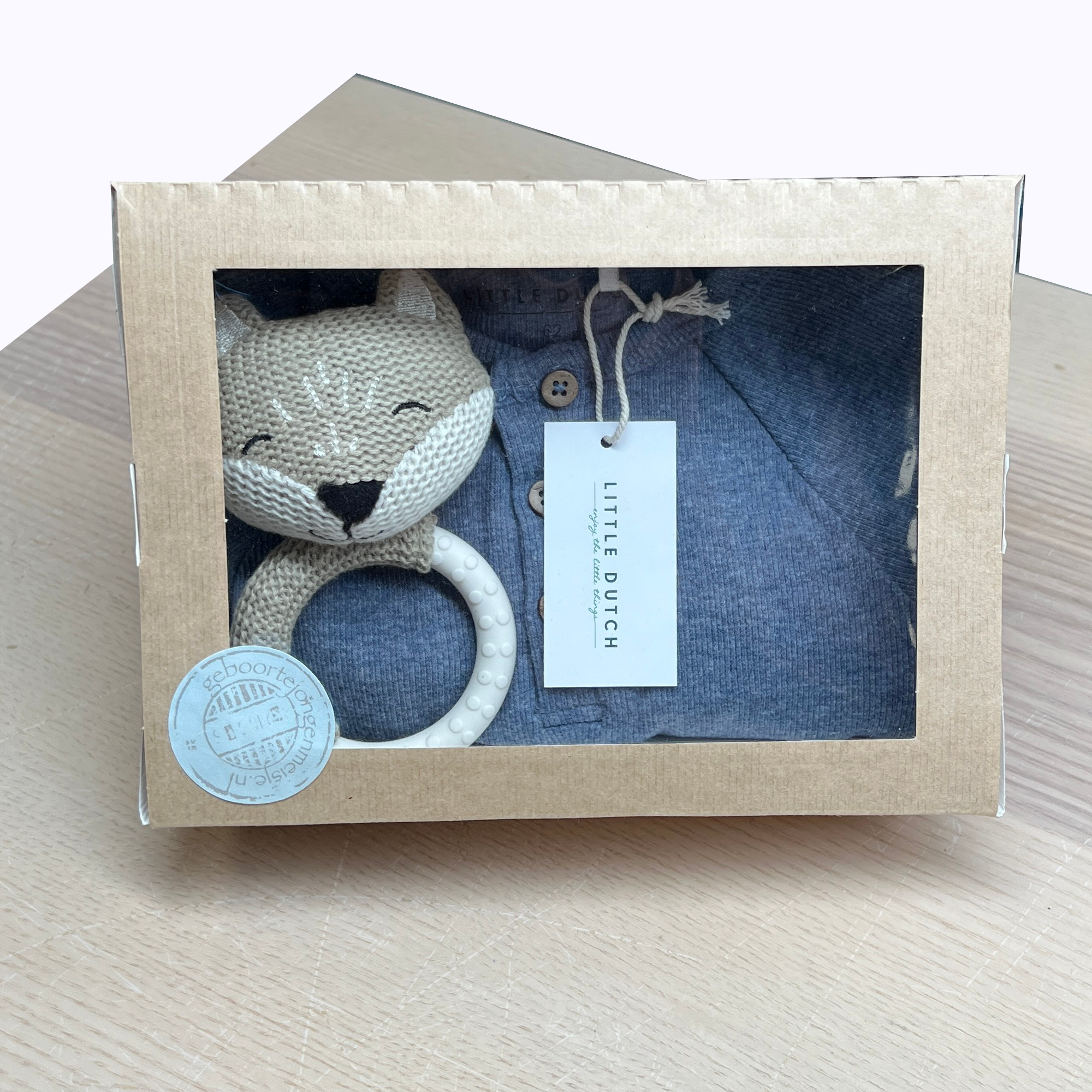 Boxpakje Blauw met Bijtring Vos