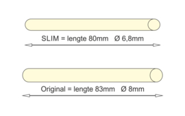 Korona Slim Hulzen 6,8mm 120 stuks