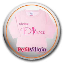 T-shirt Kleine Diva, Roze