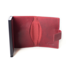 Figuretta Cardprotector Stitched Leather – Red