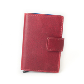 Figuretta Cardprotector Stitched Leather – Red