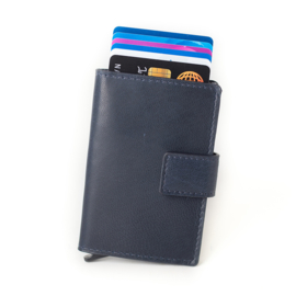 Figuretta Cardprotector Stitched Leather – Blue