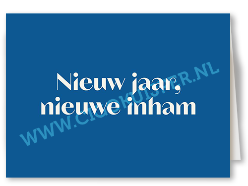 Nieuw jaar Nieuwe inham