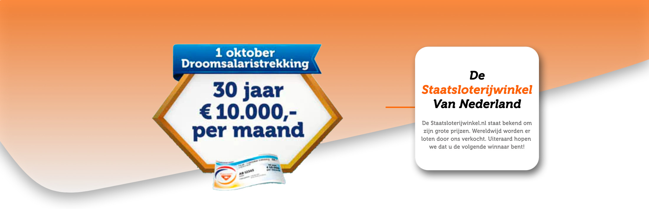 1 oktober trekking Staatsloterij