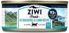 ZIWI Peak Kattenvoer - Makreel en Lam - Blik 24 x 85 gr