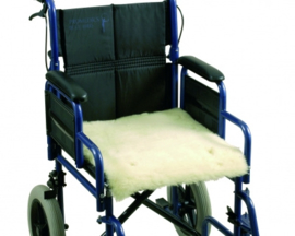 Schapenvacht voor op rolstoel/scootmobiel