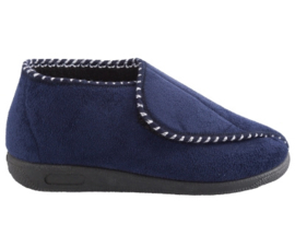 Pantoffel blauw hoog damesmodel