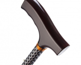 Opvouwbare wandelstok etched black