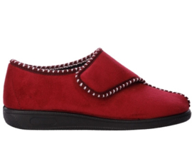 Pantoffel bordeaux laag damesmodel