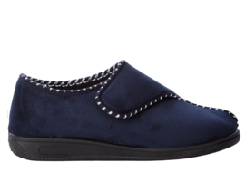 Pantoffel  blauw laag damesmodel