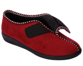 Pantoffel bordeaux laag damesmodel