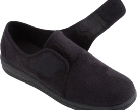 Pantoffel, zwart, laag, herenmodel